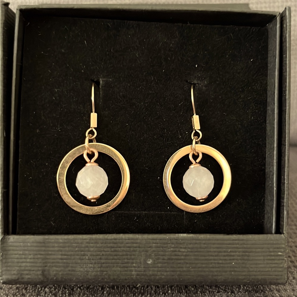 Rose gold Steelx earrings
